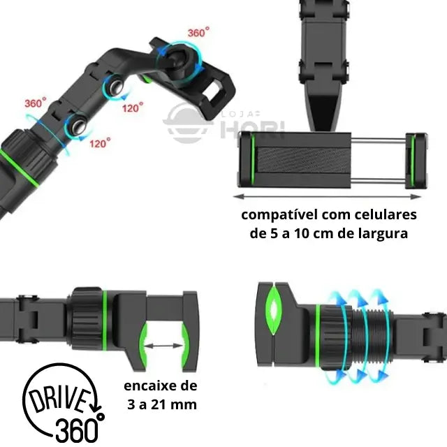 Soporte 360 para teléfonos celulares